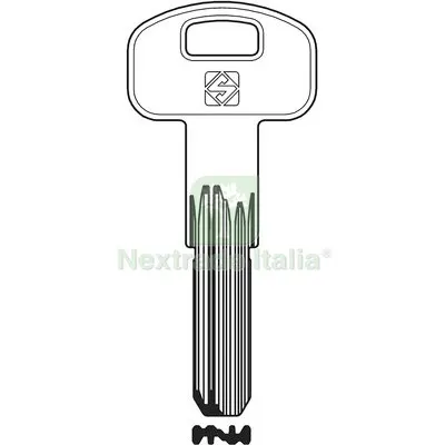 5PZ Chiave Punzonata Securemme SCM5R Silca Ottone Nichelato Mat Ottone — Serrature e cilindri — rif. FERX.VIR8600278