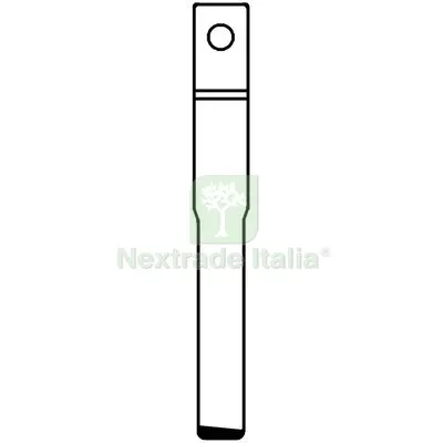 Chiave Flip Auto Ford HU101T Silca Ottone Nichelato Mat Ottone — Serrature e cilindri — rif. FERX.VIR8600284