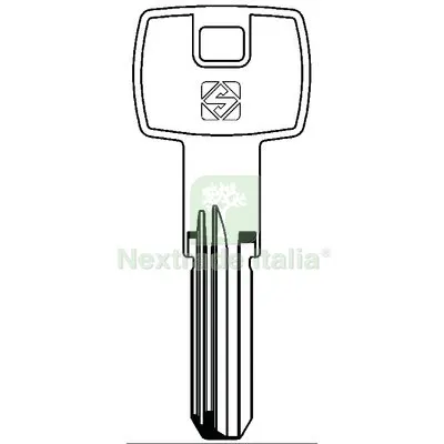 10PZ Chiave Punzonata Gevy GVY3R Silca Ottone Nichelato — Serrature e cilindri — rif. FERX.VIR8600290