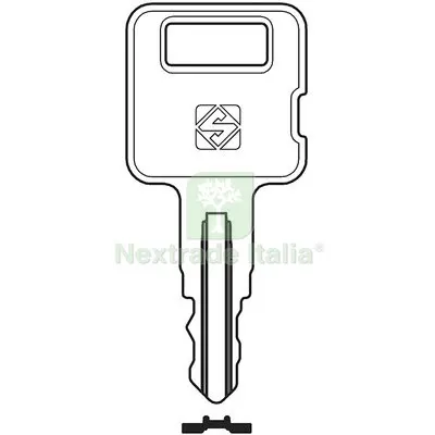 10PZ Chiave Auto Caterpillar CTR2R Silca Acciaio Nichelato Mat Acciaio — Chiavi e ricambi auto — rif. FERX.VIR8600300