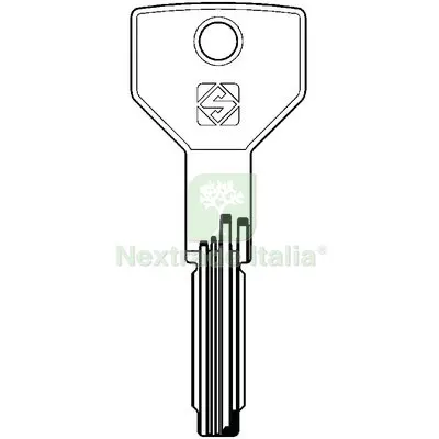 5PZ Chiave Punzonata Cisa CS197 Silca Ottone Nichelato — Serrature e cilindri — rif. FERX.VIR8610374