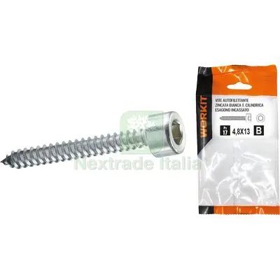 5CF VITE AUTOFILETTANTE TCCE SELF WORKIT ZINCATA BIANCA MM 4,8X60 CF=PZ 9 — Viti — rif. FERX.VIR9000259 5CF VITE AUTOFILETTANTE TCCE SELF WORKIT ZINCATA BIANCA MM 4,8X60 CF=PZ 9 — Viti — rif. FERX.VIR9000259