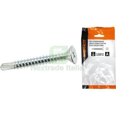 5CF VITE AUTOPERFORANTE TSP SELF WORKIT ZINCATA BIANCA CAVA PH MM 4,8X32 CF=PZ 18 — Viti — rif. FERX.VIR9000332 5CF VITE AUTOPERFORANTE TSP SELF WORKIT ZINCATA BIANCA CAVA PH MM 4,8X32 CF=PZ 18 — Viti — rif. FERX.VIR9000332