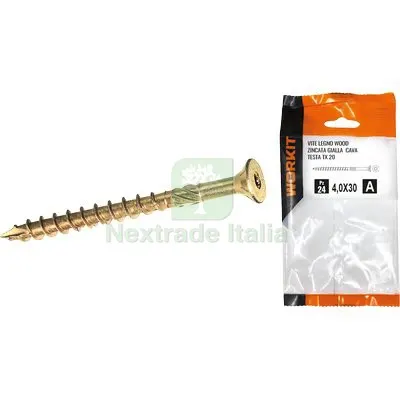 5CF Vite Legno Wood Self Workit Zincata Gialla Cava TX25 MM 5,0X50 CF=PZ 11 TX 25 — Viti — rif. FERX.VIR9000369 5CF Vite Legno Wood Self Workit Zincata Gialla Cava TX25 MM 5,0X50 CF=PZ 11 TX 25 — Viti — rif. FERX.VIR9000369