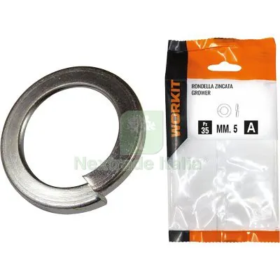 5CF RONDELLA GROWER SELF WORKIT ZINCATA MM 5 CF=PZ 35 MM 5,10x92 — Bulloni, dadi e rondelle — rif. FERX.VIR9000724 5CF RONDELLA GROWER SELF WORKIT ZINCATA MM 5 CF=PZ 35 MM 5,10x92 — Bulloni, dadi e rondelle — rif. FERX.VIR9000724