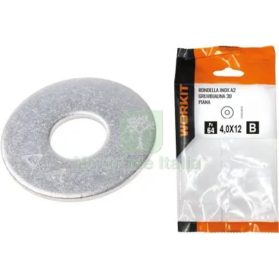 5CF Rondella Piana Grembialina 3D Inox A2 Self Workit Mxmm 10X30 S. MM 2,5 CF=PZ 7 — Bulloni, dadi e rondelle — rif. FERX.VIR9000754 5CF Rondella Piana Grembialina 3D Inox A2 Self Workit Mxmm 10X30 S. MM 2,5 CF=PZ 7 — Bulloni, dadi e rondelle — rif. FERX.VIR9000754