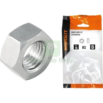 5CF DADO ESAGONALE INOX A2 SELF WORKIT M 3 CF=PZ 76 — Bulloni, dadi e rondelle — rif. FERX.VIR9000811 5CF DADO ESAGONALE INOX A2 SELF WORKIT M 3 CF=PZ 76 — Bulloni, dadi e rondelle — rif. FERX.VIR9000811