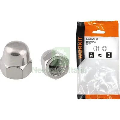 5CF DADO ESAGONALE CIECO INOX A2 SELF WORKIT M 12 CF=PZ 4 — Bulloni, dadi e rondelle — rif. FERX.VIR9000839