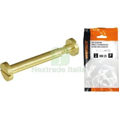 2CF VITE GIUNZIONE MOBILI OTT ORO LUCIDO SELF WORKIT CANNOCCHIALE MM 6 VITE M 5 MM 40 CF=PZ 4 — Viti — rif. FERX.VIR9000974 2CF VITE GIUNZIONE MOBILI OTT ORO LUCIDO SELF WORKIT CANNOCCHIALE MM 6 VITE M 5 MM 40 CF=PZ 4 — Viti — rif. FERX.VIR9000974