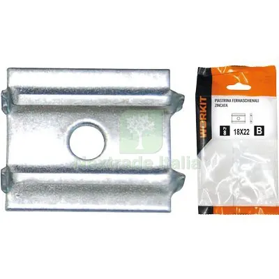 5CF PIASTRINA FERMASCHIENALI SELF WORKIT ZINCATA MM 18X22 CF=PZ 18 — Piastre e angolari — rif. FERX.VIR9000980 5CF PIASTRINA FERMASCHIENALI SELF WORKIT ZINCATA MM 18X22 CF=PZ 18 — Piastre e angolari — rif. FERX.VIR9000980