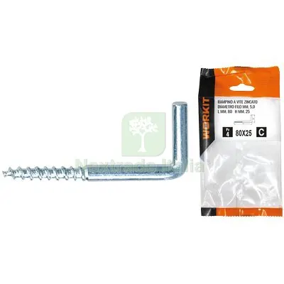 5CF RAMPINO A VITE ZINCATO SELF WORKIT MOD 20X70 MM 50X20X4,0 CF=PZ 6 — Viti — rif. FERX.VIR9001146 5CF RAMPINO A VITE ZINCATO SELF WORKIT MOD 20X70 MM 50X20X4,0 CF=PZ 6 — Viti — rif. FERX.VIR9001146