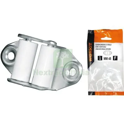 5CF GUIDACINGHIA A RULLI FORI VERTICALI SELF WORKIT ZINCATO RULLI NYLON H.MM 45 CF=PZ 2 — Ferramenta per legno e mobili — rif. FERX.VIR9002150 5CF GUIDACINGHIA A RULLI FORI VERTICALI SELF WORKIT ZINCATO RULLI NYLON H.MM 45 CF=PZ 2 — Ferramenta per legno e mobili — rif. FERX.VIR9002150