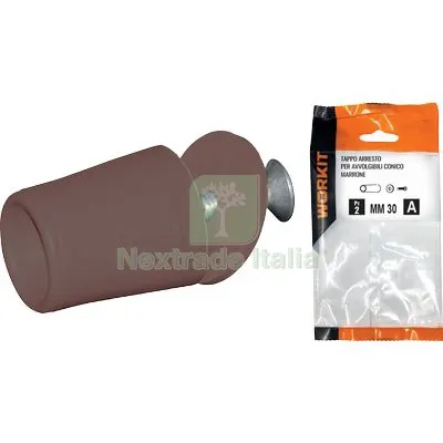 5CF TAPPO ARRESTO SELF WORKIT X AVVOLGIBILI CONICO MM 30 MARRONE CF=PZ 2 — Ferramenta per legno e mobili — rif. FERX.VIR9002158 5CF TAPPO ARRESTO SELF WORKIT X AVVOLGIBILI CONICO MM 30 MARRONE CF=PZ 2 — Ferramenta per legno e mobili — rif. FERX.VIR9002158