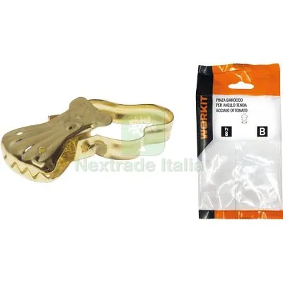2CF Pinza Barocco x Anello Tenda Self Workit Acciaio Ottonato + Arco CF=PZ 8 — Pinze e tronchesi — rif. FERX.VIR9002165 2CF Pinza Barocco x Anello Tenda Self Workit Acciaio Ottonato + Arco CF=PZ 8 — Pinze e tronchesi — rif. FERX.VIR9002165