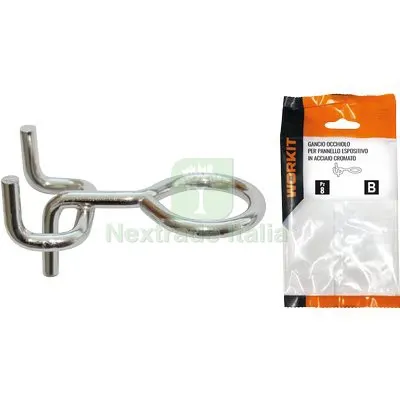 5CF GANCIO OCCHIOLO SELF WORKIT ACCIAIO X PANNELLO ESPOSITIVO CROMATO CF=PZ 4 — Minuteria metallica — rif. FERX.VIR9002202 5CF GANCIO OCCHIOLO SELF WORKIT ACCIAIO X PANNELLO ESPOSITIVO CROMATO CF=PZ 4 — Minuteria metallica — rif. FERX.VIR9002202