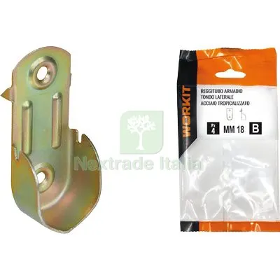 5CF Reggitubo Armadio Tondo Laterale Self Workit Acciaio Trop Tubo MM 18 CF=PZ 4 — Arredo — rif. FERX.VIR9002277 5CF Reggitubo Armadio Tondo Laterale Self Workit Acciaio Trop Tubo MM 18 CF=PZ 4 — Arredo — rif. FERX.VIR9002277