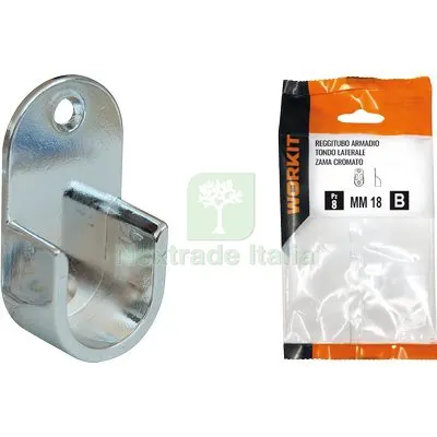 3CF Reggitubo Armadio Tondo Laterale Self Workit Zama Cromato Tubo MM 18 CF=PZ 2 — Arredo — rif. FERX.VIR9002279 3CF Reggitubo Armadio Tondo Laterale Self Workit Zama Cromato Tubo MM 18 CF=PZ 2 — Arredo — rif. FERX.VIR9002279