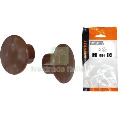 5CF TAPPO COPRIFORO SELF WORKIT PLASTICA MARRONE MM 10 CF=PZ 30 — Tubi e raccordi — rif. FERX.VIR9002302 5CF TAPPO COPRIFORO SELF WORKIT PLASTICA MARRONE MM 10 CF=PZ 30 — Tubi e raccordi — rif. FERX.VIR9002302