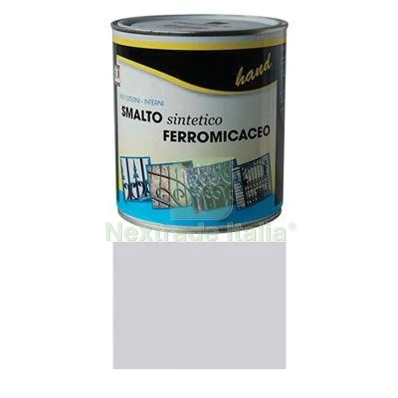 6PZ SMALTO FERROMICACEO A SOLVENTE WORKIT GRIGIO CHIARO ML 750 — Diluenti e solventi — rif. FERX.VIR1100078