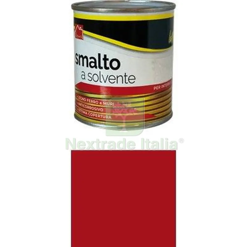 6PZ SMALTO A SOLVENTE WORKIT ROSSO FUOCO ML 750 RAL 3000 — Diluenti e solventi — rif. FERX.VIR1100181