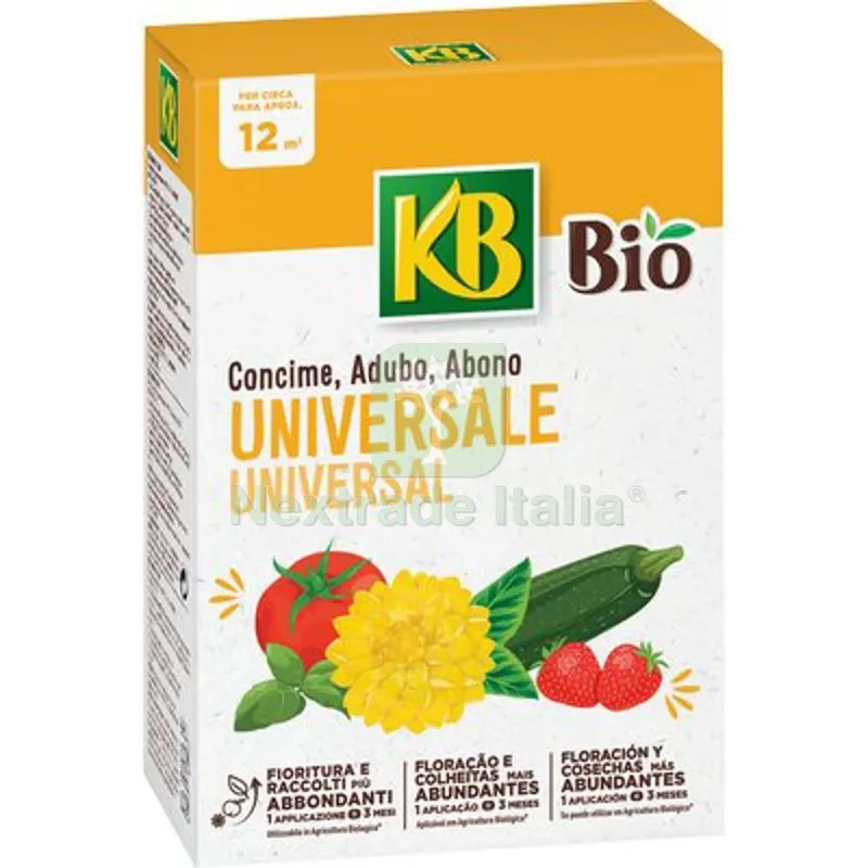 2PZ CONCIME GRANULARE UNIVERSALE BIO KB GR 650 — Protezione piante e sementi — rif. FERX.VIR1700229 2PZ CONCIME GRANULARE UNIVERSALE BIO KB GR 650 — Protezione piante e sementi — rif. FERX.VIR1700229