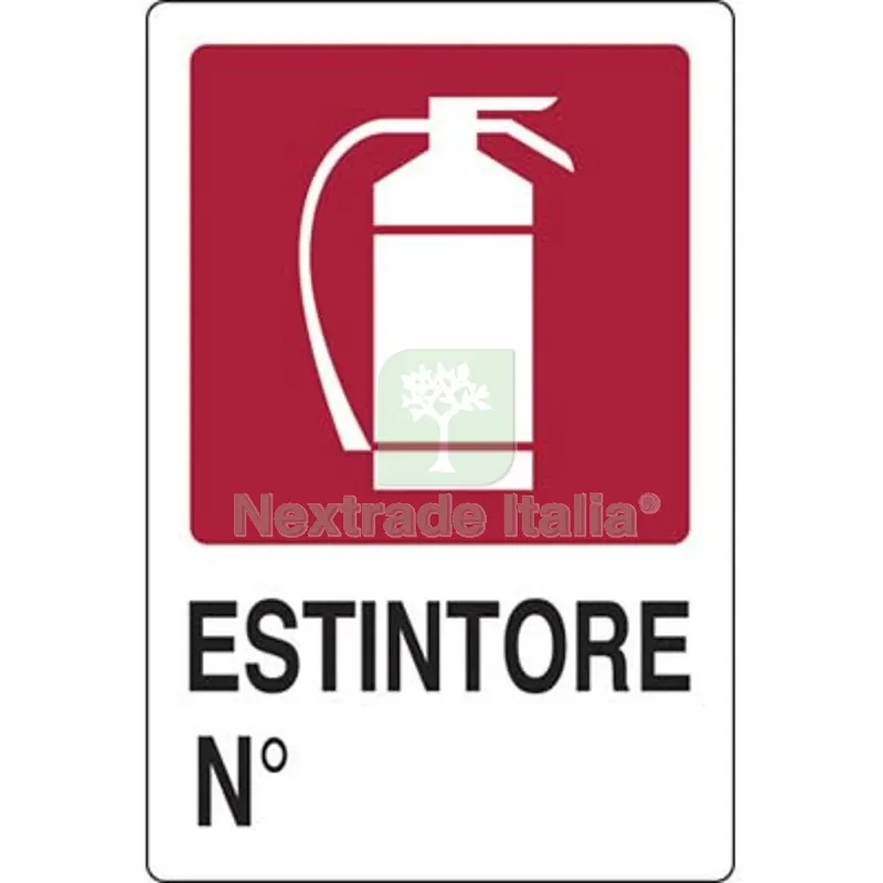10PZ TARGA SEGNALETICA ESTINTORE PP CM 20X30 — Utensili e segnaletica — rif. FERX.VIR1860829