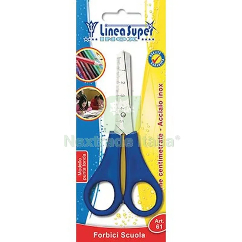 FORBICE SCUOLA SUPER DE LUCA ACCIAIO INOX CM 12,5-5" — Attrezzi da giardino — rif. FERX.VIR2247109
