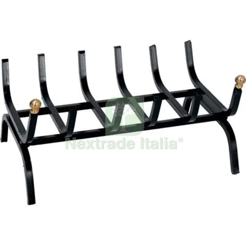 BRUCIALEGNA X CAMINO FERRO BATTUTO + POMI OTTONE CM 50 — Stufe e camini — rif. FERX.VIR2425350 BRUCIALEGNA X CAMINO FERRO BATTUTO + POMI OTTONE CM 50 — Stufe e camini — rif. FERX.VIR2425350