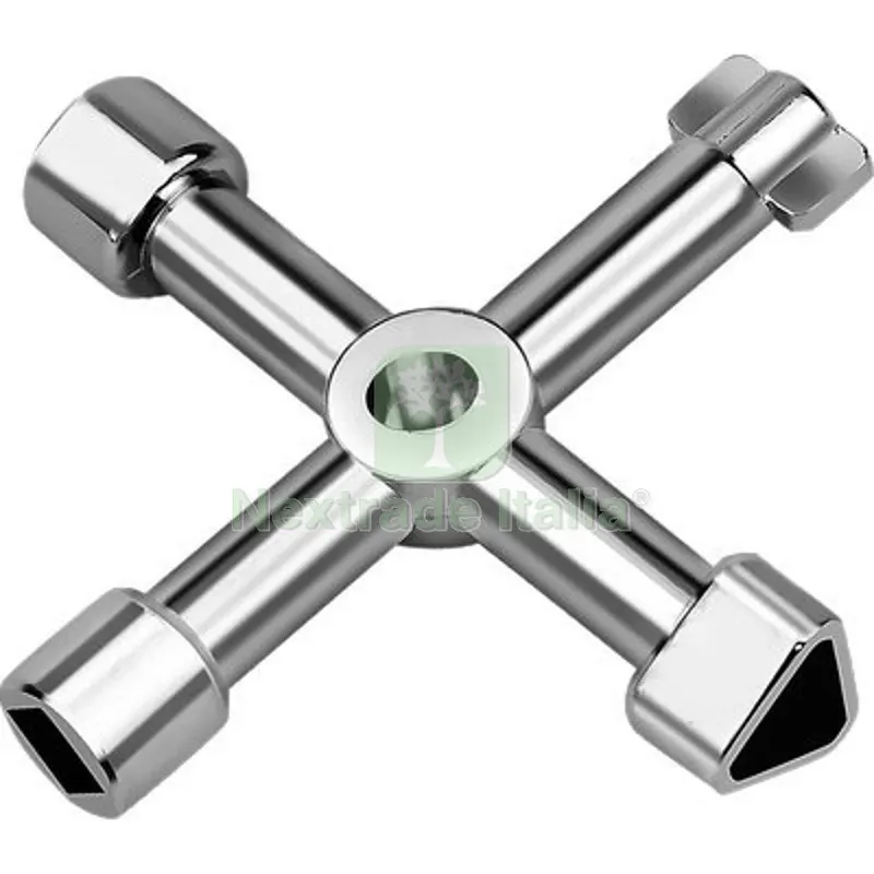 5PZ CHIAVE MULTIUSO QUADRI GAS ACQUA ELETTRICITA ZAMA NICHELATA — Ferramenta porte e finestre — rif. FERX.VIR2545195 5PZ CHIAVE MULTIUSO QUADRI GAS ACQUA ELETTRICITA ZAMA NICHELATA — Ferramenta porte e finestre — rif. FERX.VIR2545195