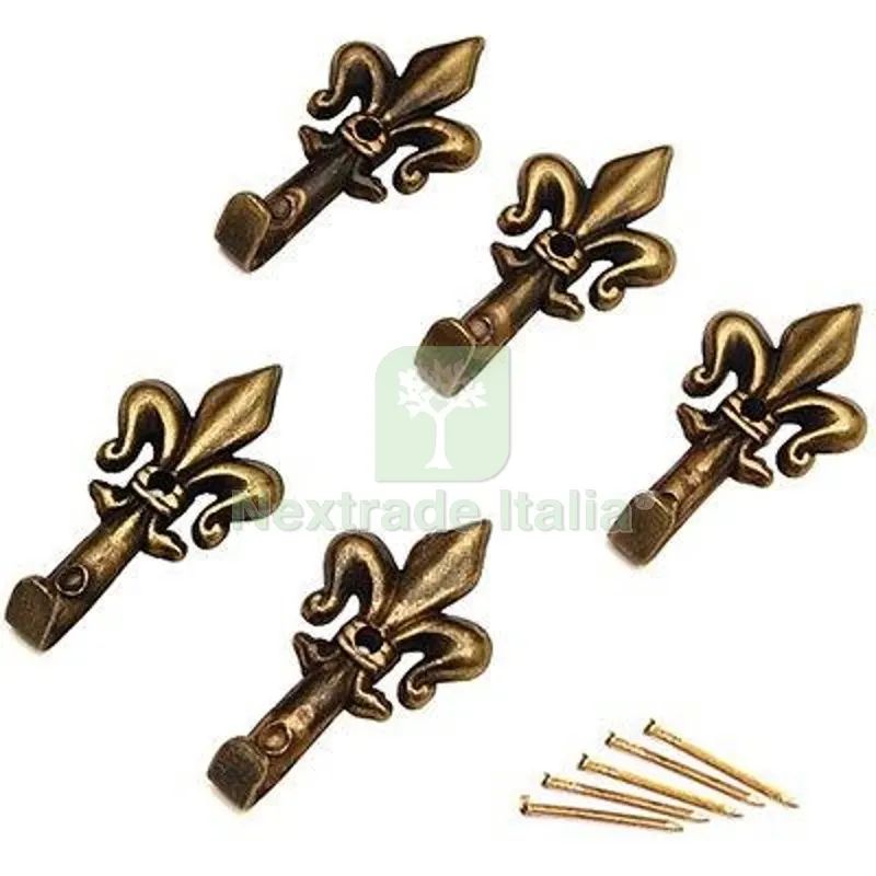 12CF GANCIO QUADRO GIGLIO PRONTY FERRO BRONZO MM 33 CF=PZ 5 Fin Bronzata — Ferramenta porte e finestre — rif. FERX.VIR4384264 12CF GANCIO QUADRO GIGLIO PRONTY FERRO BRONZO MM 33 CF=PZ 5 Fin Bronzata — Ferramenta porte e finestre — rif. FERX.VIR4384264