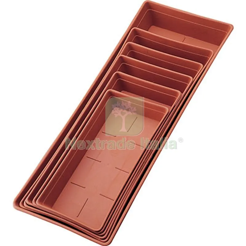 2PZ SOTTOCASSETTA BAMA PP TERRACOTTA CM 60X23 H.CM 7 CM 60x23x7 — Casalinghi e organizzazione — rif. FERX.VIR6200155