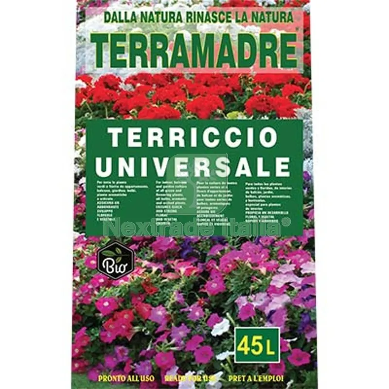 TERRICCIO UNIVERSALE TERRAMADRE TERRIFLORA LT 45 UNI EN (66) — Protezione piante e sementi — rif. FERX.VIR6293550 TERRICCIO UNIVERSALE TERRAMADRE TERRIFLORA LT 45 UNI EN (66) — Protezione piante e sementi — rif. FERX.VIR6293550