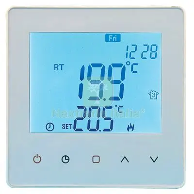 CRONOTERMOSTATO QUBO TOUCH V2 BRAVO 5/35°C LCD 3,1" MM 86X86X28 — Caldaie e radiatori — rif. FERX.VIR7409098 CRONOTERMOSTATO QUBO TOUCH V2 BRAVO 5/35°C LCD 3,1" MM 86X86X28 — Caldaie e radiatori — rif. FERX.VIR7409098