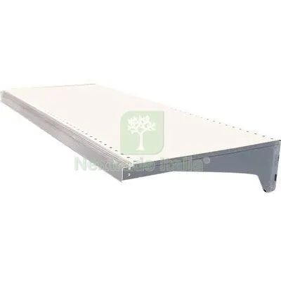 RIPIANO MARKET ACCIAIO VERNICIATO BIANCO CM 40X100 — Ferramenta porte e finestre — rif. FERX.VIR8134105