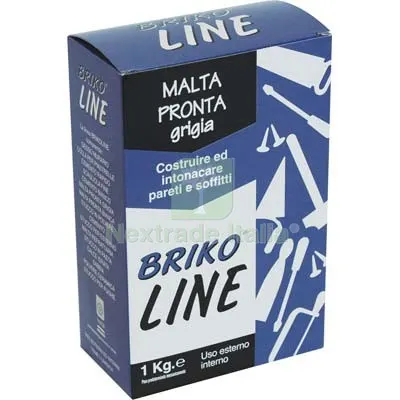 12PZ INTONACO PRONTO GRIGIO BRIKO LINE KG 1 — Cemento, malte e collanti edili — rif. FERX.VIR8340012