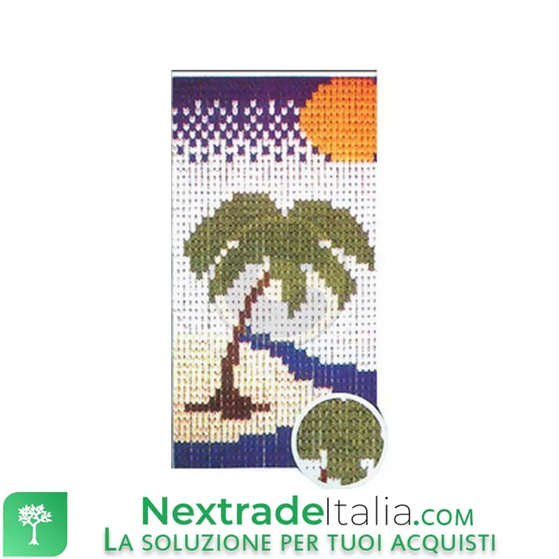Tenda a Piastrina CM.125X240 DIS.6018 Palma ST — Piastre e angolari — rif. FERX.CART.57363