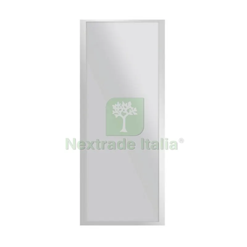 PARETE DOCCIA FISSA IN CRISTALLO VELVET cm80 P. Arg. semil. -V.Trasp. — Cristalleria e tavola — rif. FERX.DIA100-ETPF-C080
