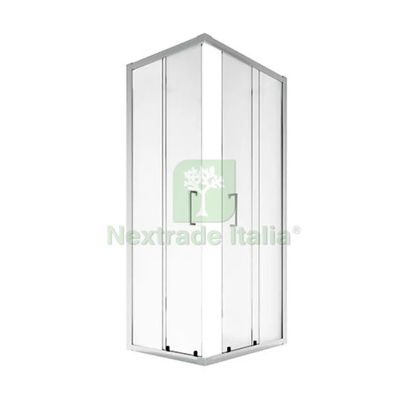 1 LATO PER DOCCIA ANGOLARE CRISTALLO LINEA ESSENTIAL cm118-120 Ap.49 P.Ar.lu.V.Tr — Cristalleria e tavola — rif. FERX.DIA100-GTB1-C120