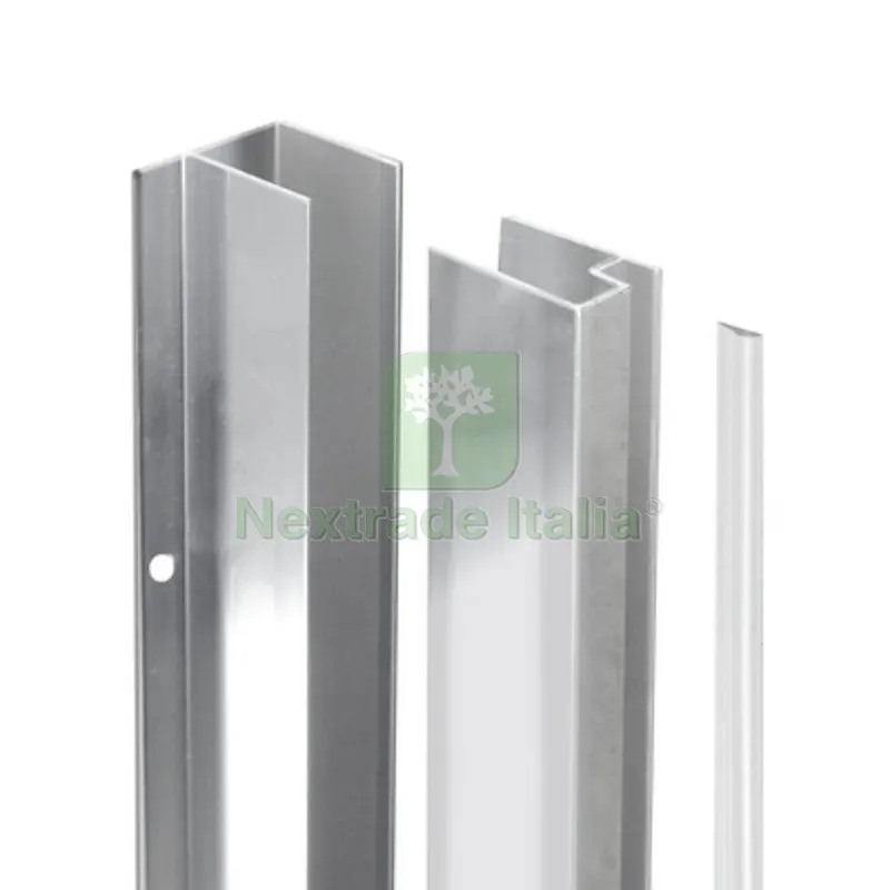 COPPIA PROFILI PER FISSAGGIO A MURO PER WALK-IN ESSENTIAL H 190 cm - Arg. luc. — Tasselli e ancoraggi — rif. FERX.DIA100-GWD COPPIA PROFILI PER FISSAGGIO A MURO PER WALK-IN ESSENTIAL H 190 cm - Arg. luc. — Tasselli e ancoraggi — rif. FERX.DIA100-GWD
