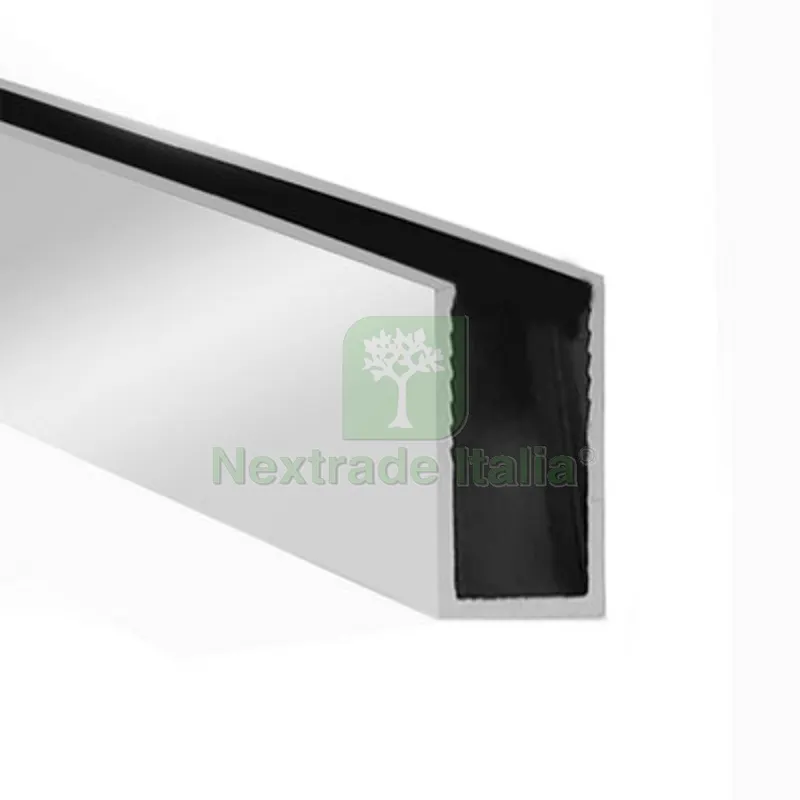 Profilo Basso con Guarnizione a Spillo per Walk-IN Essential cm 113 - Arg. luc. — Guarnizioni e tenute — rif. FERX.DIA100-GWF-120