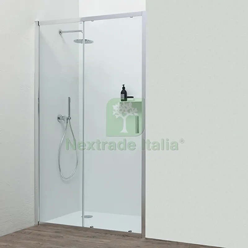 NICCHIA DOCCIA SCORREVOLE 2 ANTE FAST PLUS CRISTALLO cm 97-101 Prof. Cro/Vetr. Tra — Cristalleria e tavola — rif. FERX.DIA100-K2KN1-CT100