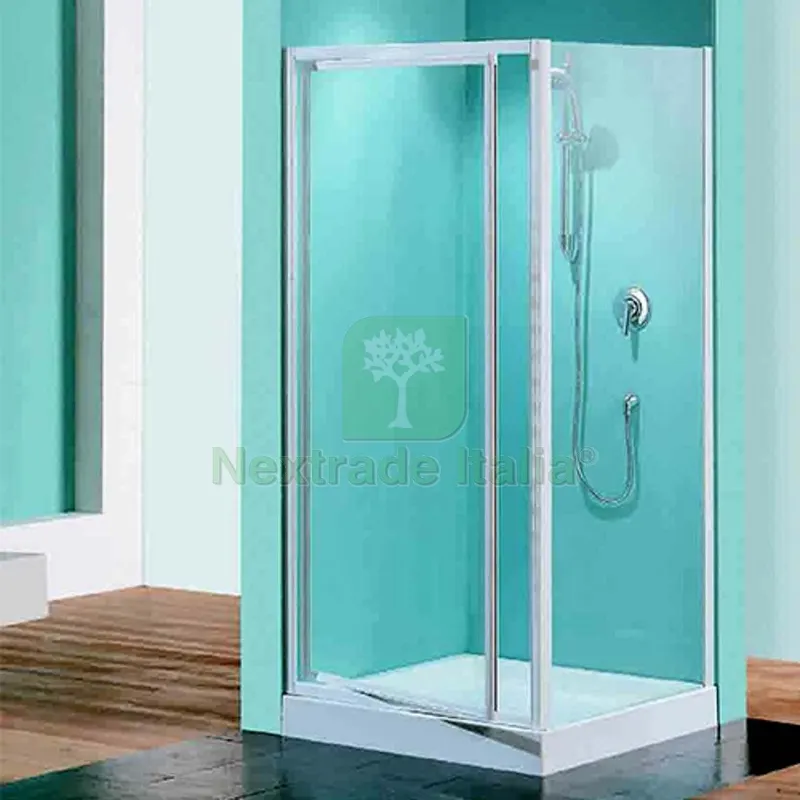 Porta Doccia Girevole Tris LUX Acrilico cm 88-92 — Casalinghi e organizzazione — rif. FERX.DIA100-NT1G-090