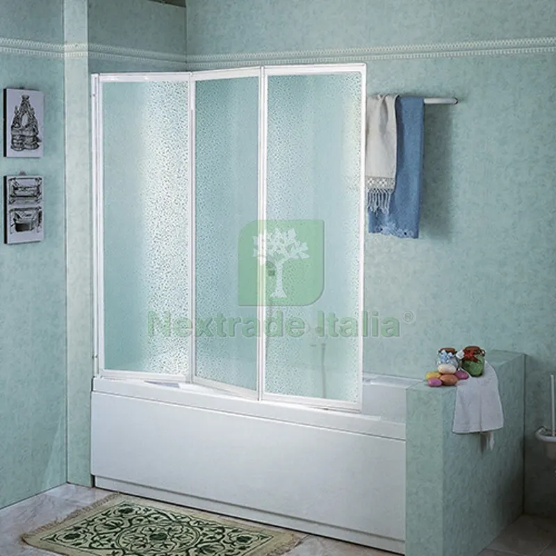 Box Vasca Pieghevole Tris LUX Acrilico 2 ante 96 x 140 H — Casalinghi e organizzazione — rif. FERX.DIA100-NTVS-02096 Box Vasca Pieghevole Tris LUX Acrilico 2 ante 96 x 140 H — Casalinghi e organizzazione — rif. FERX.DIA100-NTVS-02096