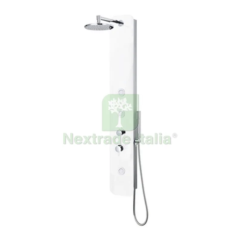 PANNELLO DOCCIA MULTIFUNZIONE MOD. BALI Bianco lucido — Raccordi a pressare e multistrato — rif. FERX.DIA100-PAB-B PANNELLO DOCCIA MULTIFUNZIONE MOD. BALI Bianco lucido — Raccordi a pressare e multistrato — rif. FERX.DIA100-PAB-B