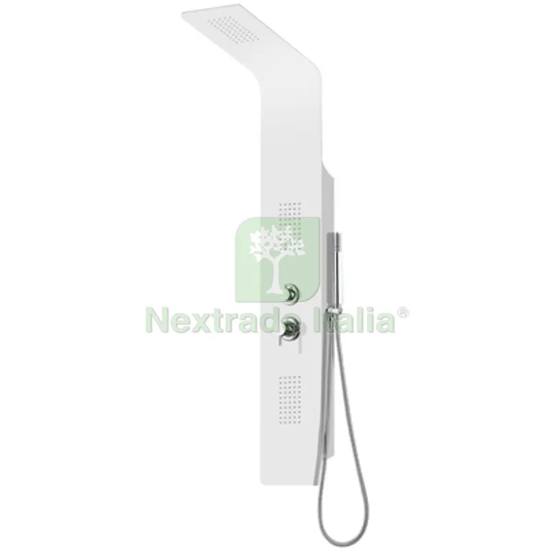 PANNELLO DOCCIA MULTIFUNZIONE MOD. GIGLIO Bianco lucido — Raccordi a pressare e multistrato — rif. FERX.DIA100-PAG-B PANNELLO DOCCIA MULTIFUNZIONE MOD. GIGLIO Bianco lucido — Raccordi a pressare e multistrato — rif. FERX.DIA100-PAG-B