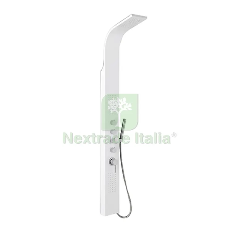 PANNELLO DOCCIA MULTIFUNZIONE MOD. DANUBIO Bianco — Raccordi a pressare e multistrato — rif. FERX.DIA100-PD PANNELLO DOCCIA MULTIFUNZIONE MOD. DANUBIO Bianco — Raccordi a pressare e multistrato — rif. FERX.DIA100-PD