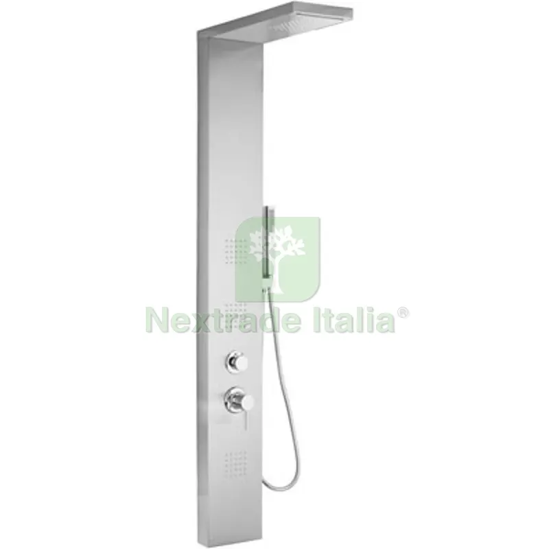 Pannello Doccia Multifunzione MOD. Manhattan Cromo satinato — Flessibili e allacci — rif. FERX.DIA100-PMAN Pannello Doccia Multifunzione MOD. Manhattan Cromo satinato — Flessibili e allacci — rif. FERX.DIA100-PMAN