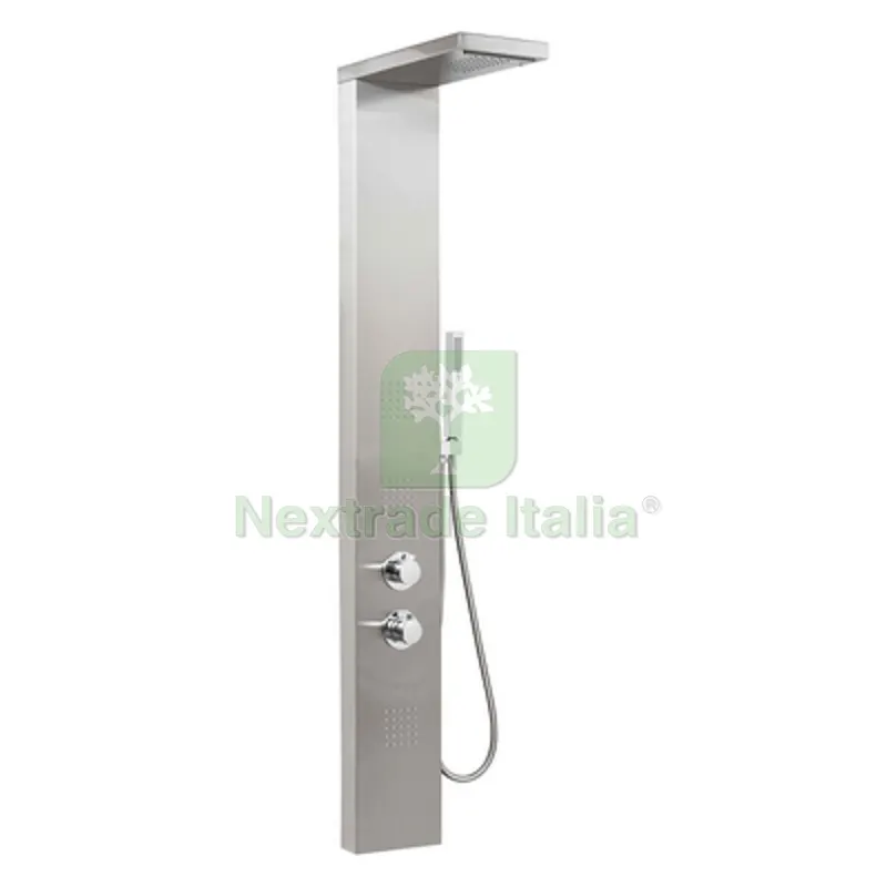 PANNELLO DOCCIA MOD. MANHATTAN PLUS CON MISCELATORE TERMOSTATICO Cromo satinato — Rubinetti e valvole — rif. FERX.DIA100-PMANP PANNELLO DOCCIA MOD. MANHATTAN PLUS CON MISCELATORE TERMOSTATICO Cromo satinato — Rubinetti e valvole — rif. FERX.DIA100-PMANP