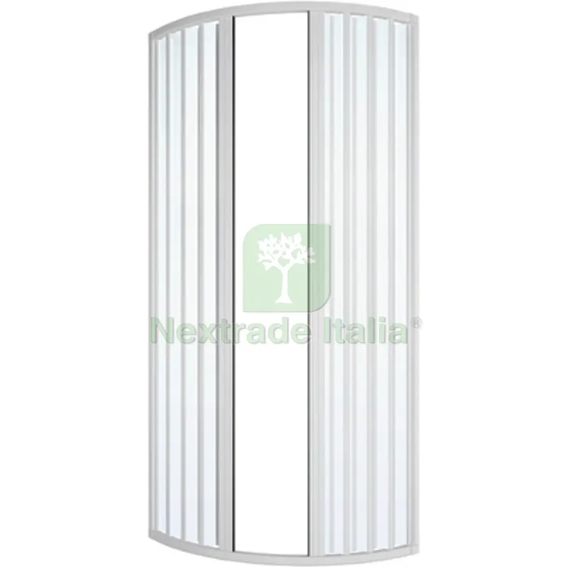 Box Doccia Circolare a Soffietto MOD. Ilaria LUX cm 73-75 Apertura Laterale R38 — Accessori bagno — rif. FERX.DIA100-TC-75DF