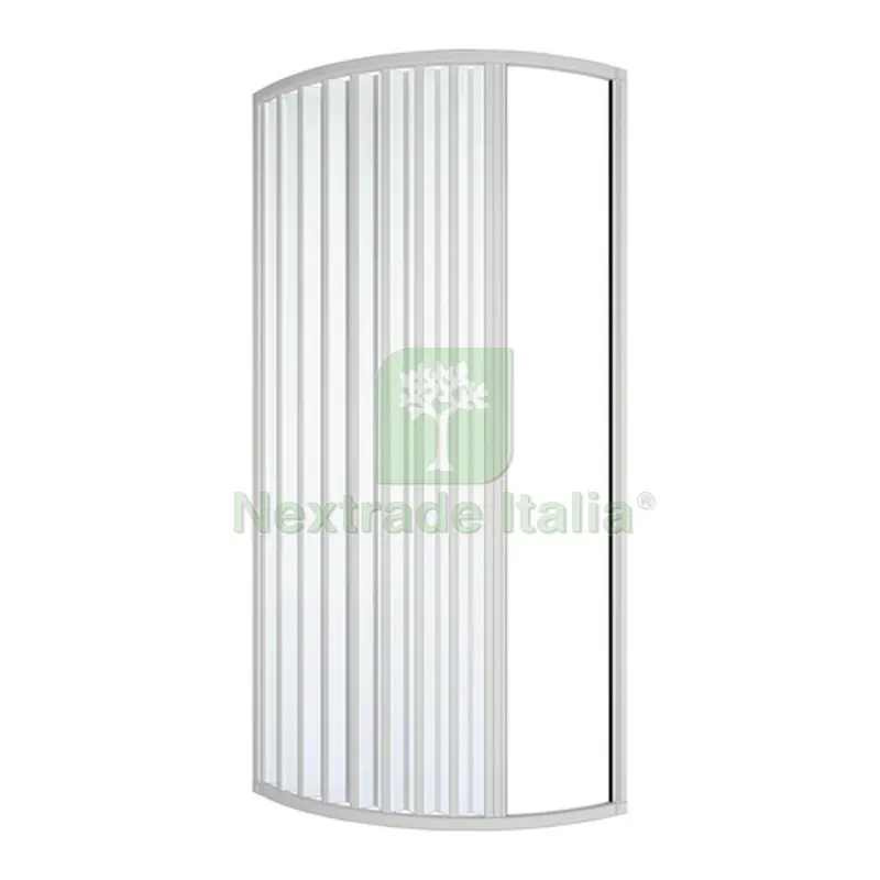 BOX DOCCIA SEMICIRCOLARE ASIMMETRICO MOD. TINA LUX cm 70x90 Dx — Accessori bagno — rif. FERX.DIA100-TF-7090D